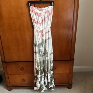 Surf Gypsy strapless maxi sun dress